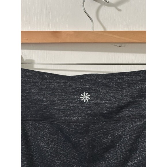 Athleta Chaturanga Leggings Women’s Size Small Heather Black Gray Yoga Gym - Picture 4 of 4